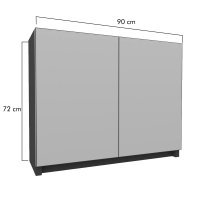 Bucatarie FOLLOW corp superior G 90-72 FRONT PAL  0164 / decor Gri